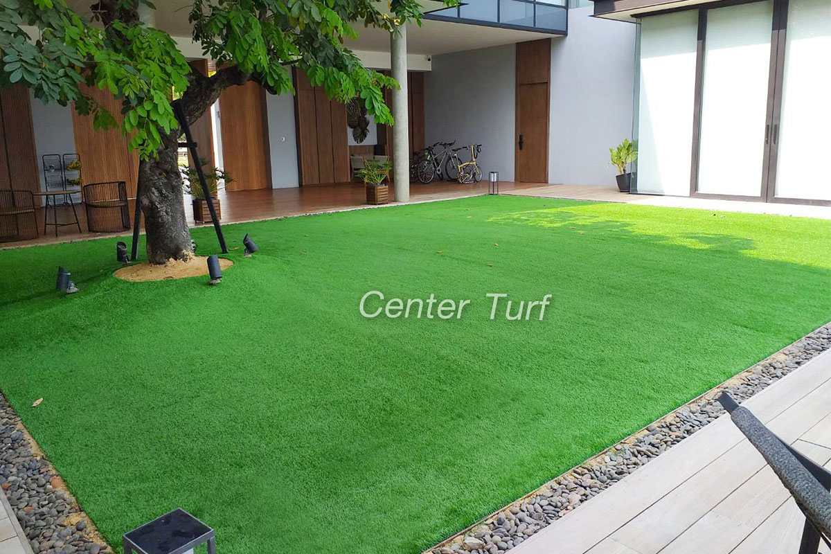 หญ้าเทียมเหมาะสมกับการติดตั้งในทุกพื้นที่....หมดกังวลเรื่องหญ้าแห้งตาย