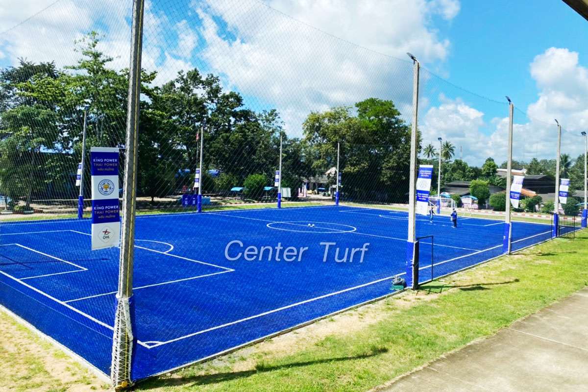 สนามฟุตบอลหญ้าเทียม King Power โรงเรียนวัดมังคลาราม จ.นครศรีธรรมราช