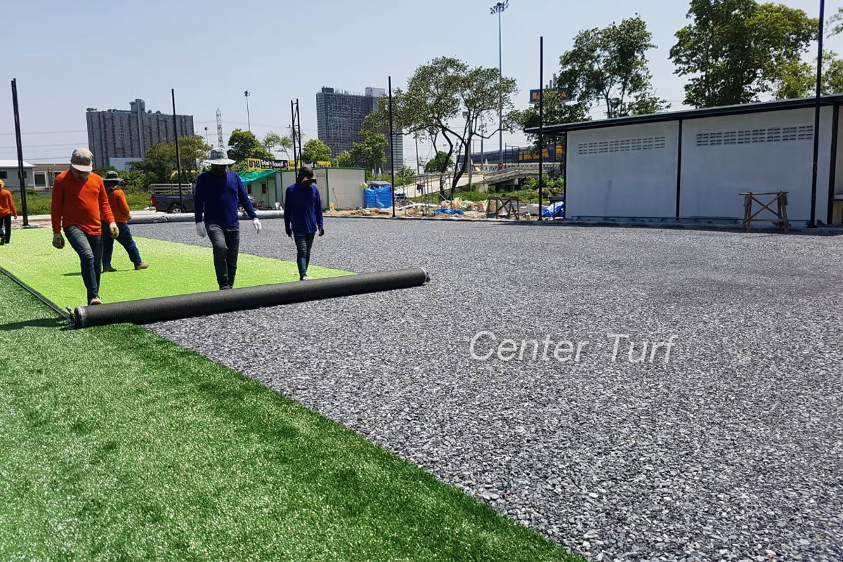 การสร้างมาตรฐานที่ดียิ่งส่งผลให้สนามออกมาดี Center Turf หญ้าเทียมจึงไม่สามารถมองข้ามขั้นตอนไหนได้เลย