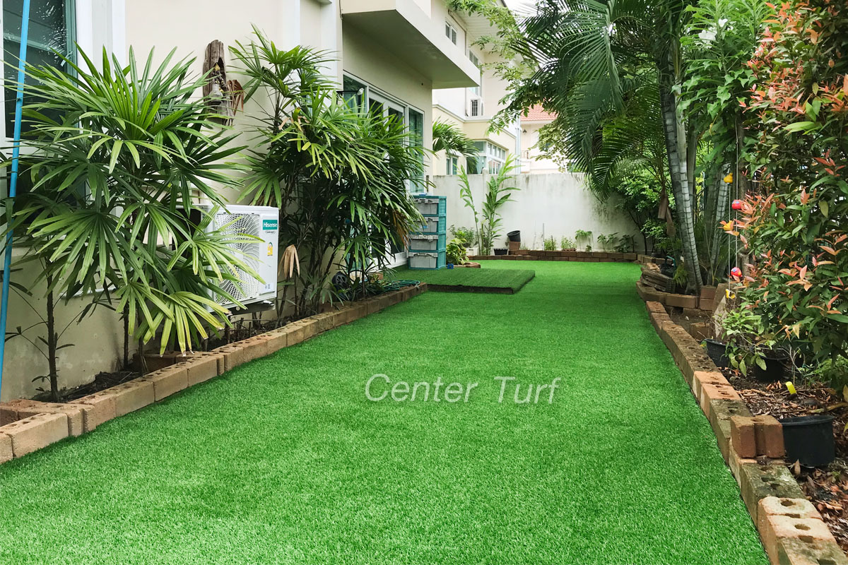 จัดสวนรอบบ้านด้วยหญ้าเทียม @โครงการ ศุภาลัย วิลล์ เชียงใหม่