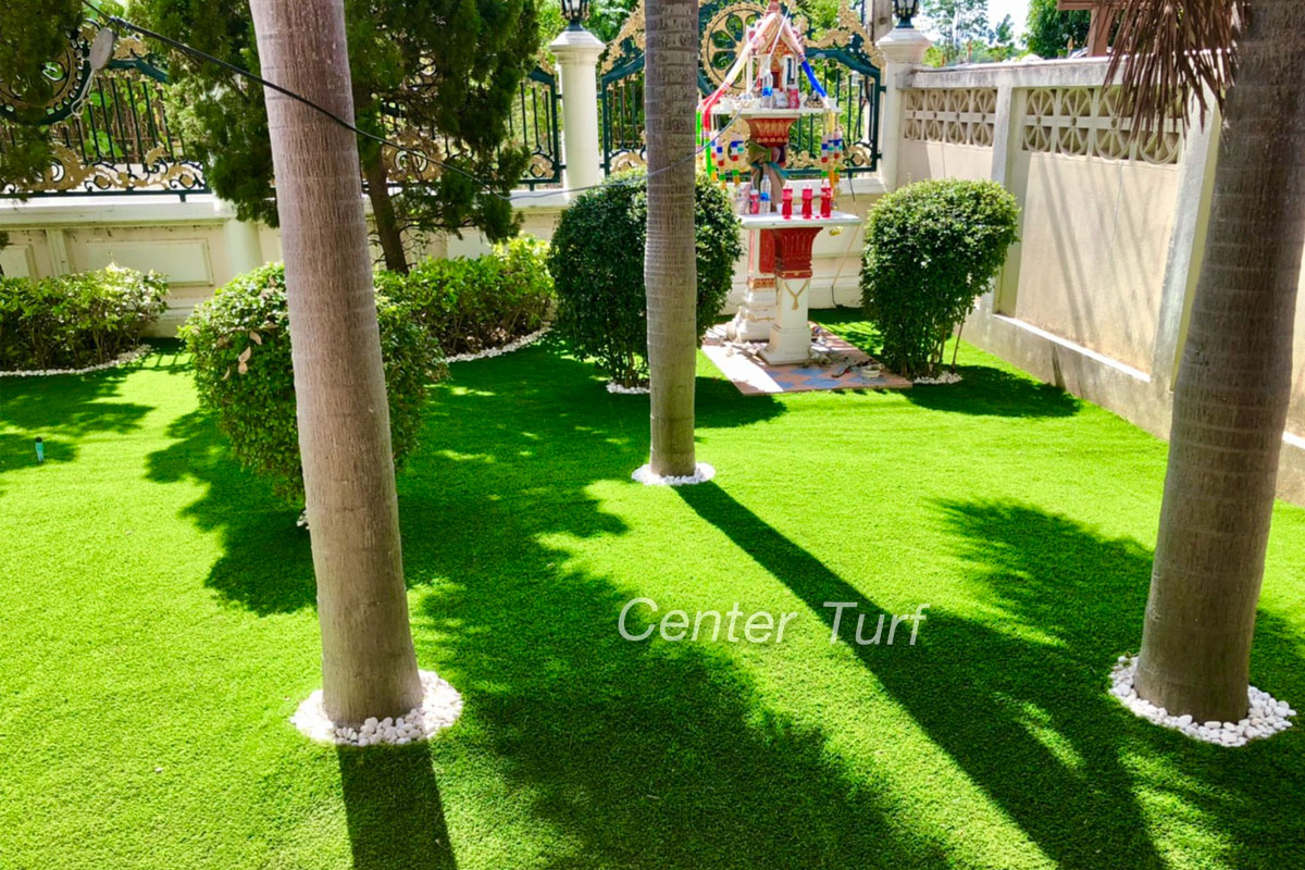 ติดตั้งหญ้าเทียมจัดสวน หญ้าเทียมลำปาง