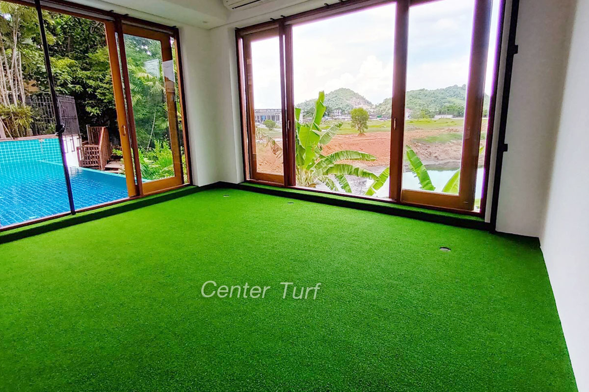 สนามซ้อมพัตต์กอล์ฟในห้อง #Putting Green หญ้าเทียม
