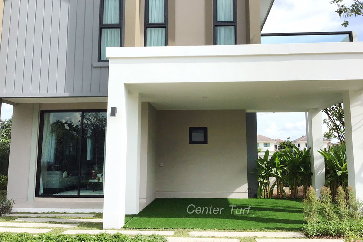 ติดตั้งหญ้าเทียม โครงการอรสิริน บีลีฟ @แม่โจ้