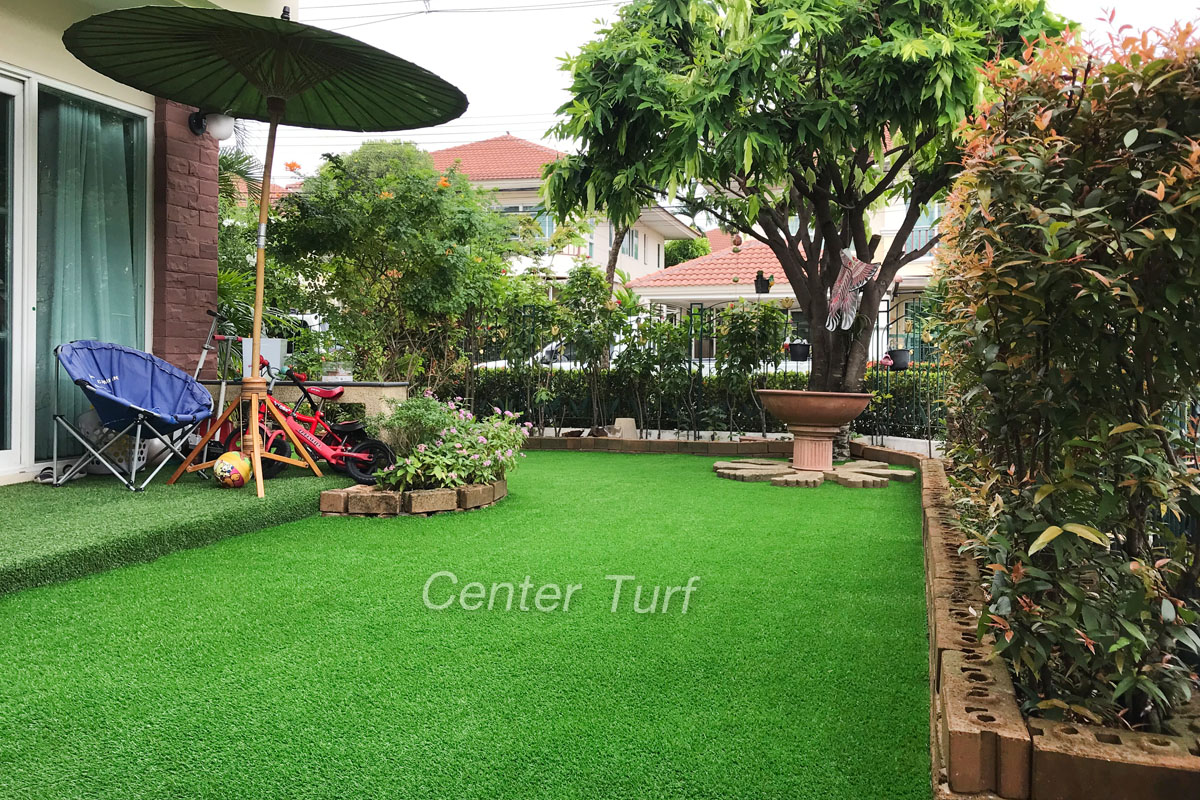 จัดสวนรอบบ้านด้วยหญ้าเทียม @โครงการ ศุภาลัย วิลล์ เชียงใหม่