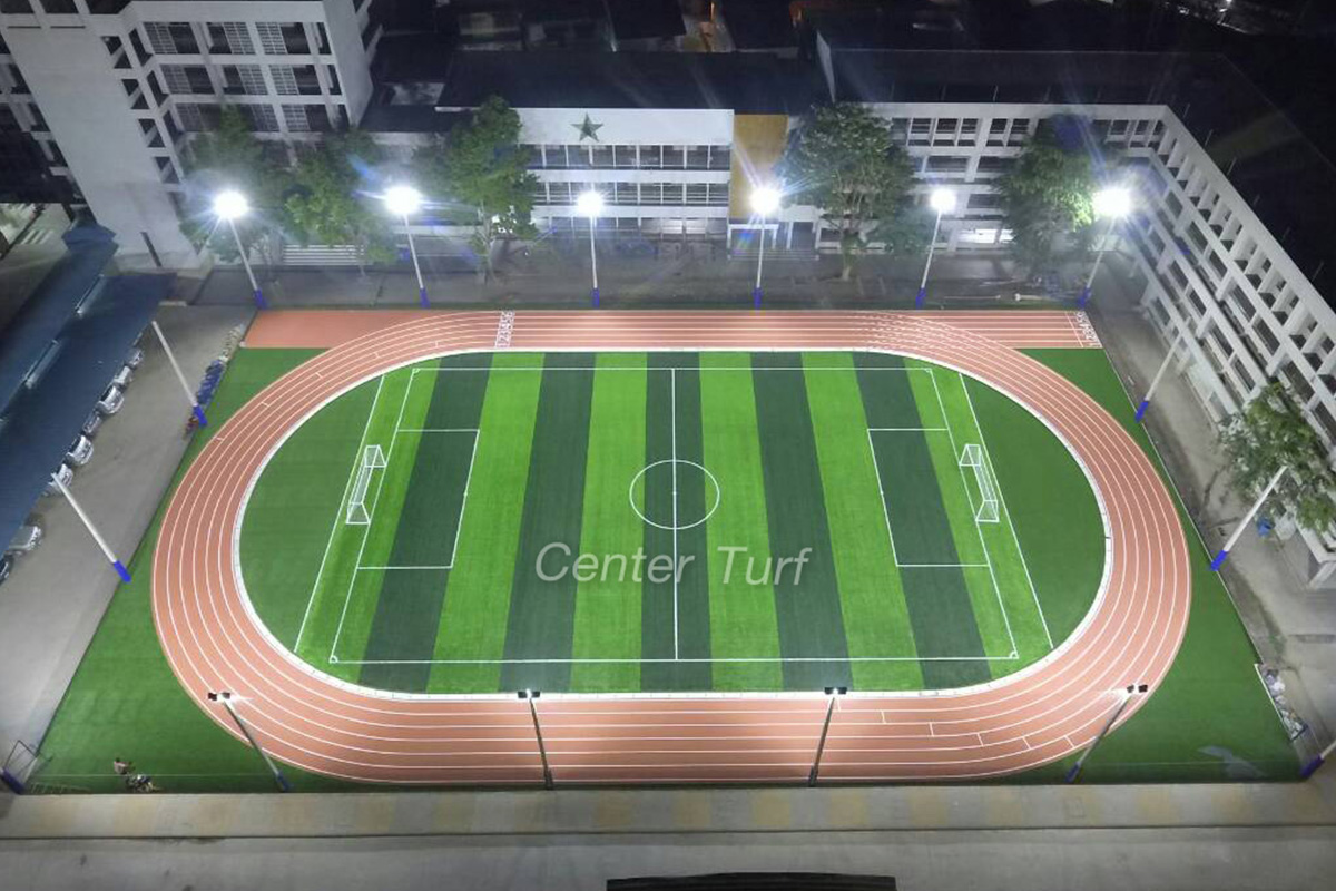 สนามฟุตบอลหญ้าเทียมโรงเรียนรุ่งอรุณวิทยา อ.ปากช่อง จ.นครราชสีมา