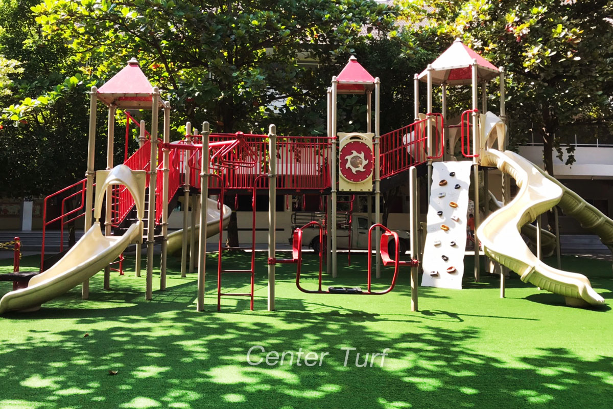 หญ้าเทียมสนามเด็กเล่น โรงเรียนดาราวิทยาลัย