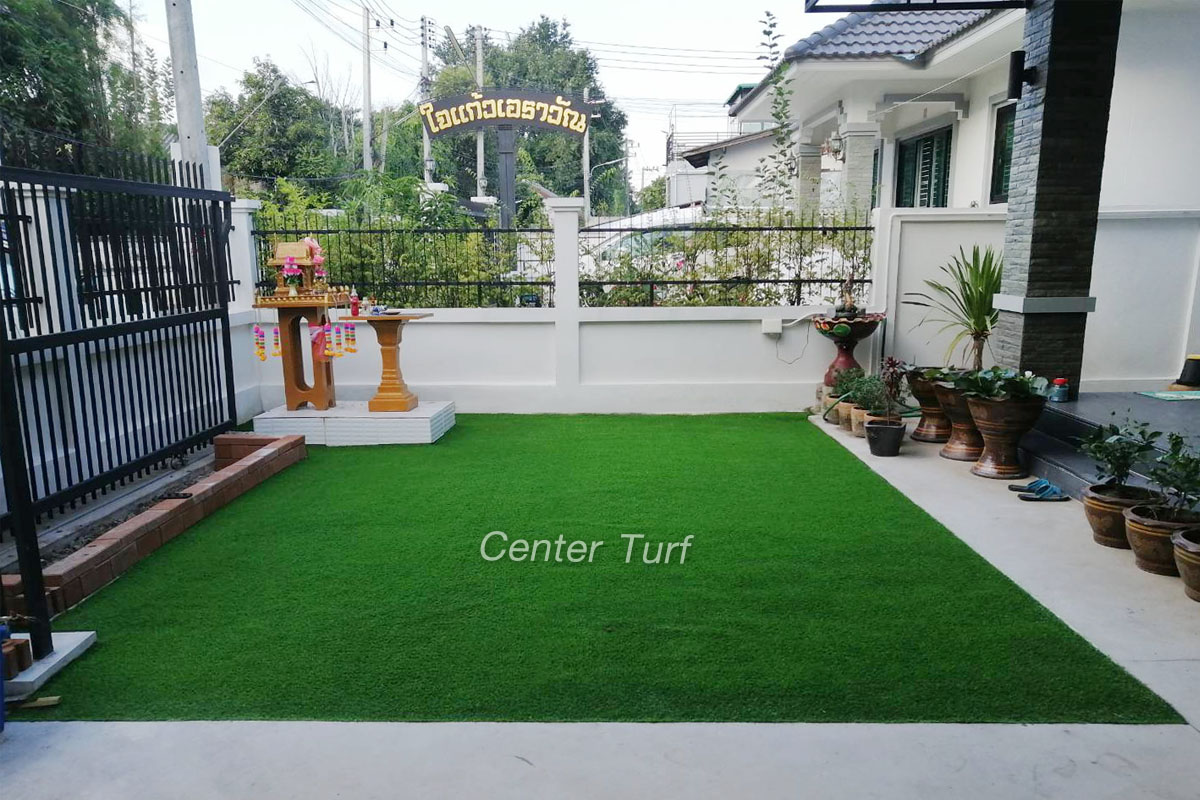 หญ้าเทียมตกแต่งภูมิทัศน์ จัดสวนหญ้าเทียม