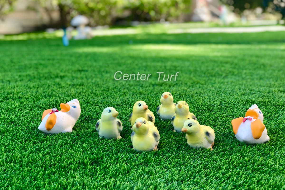 จัดสวนหญ้าเทียม // ติดตั้งหญ้าเทียมบนพื้นดิน