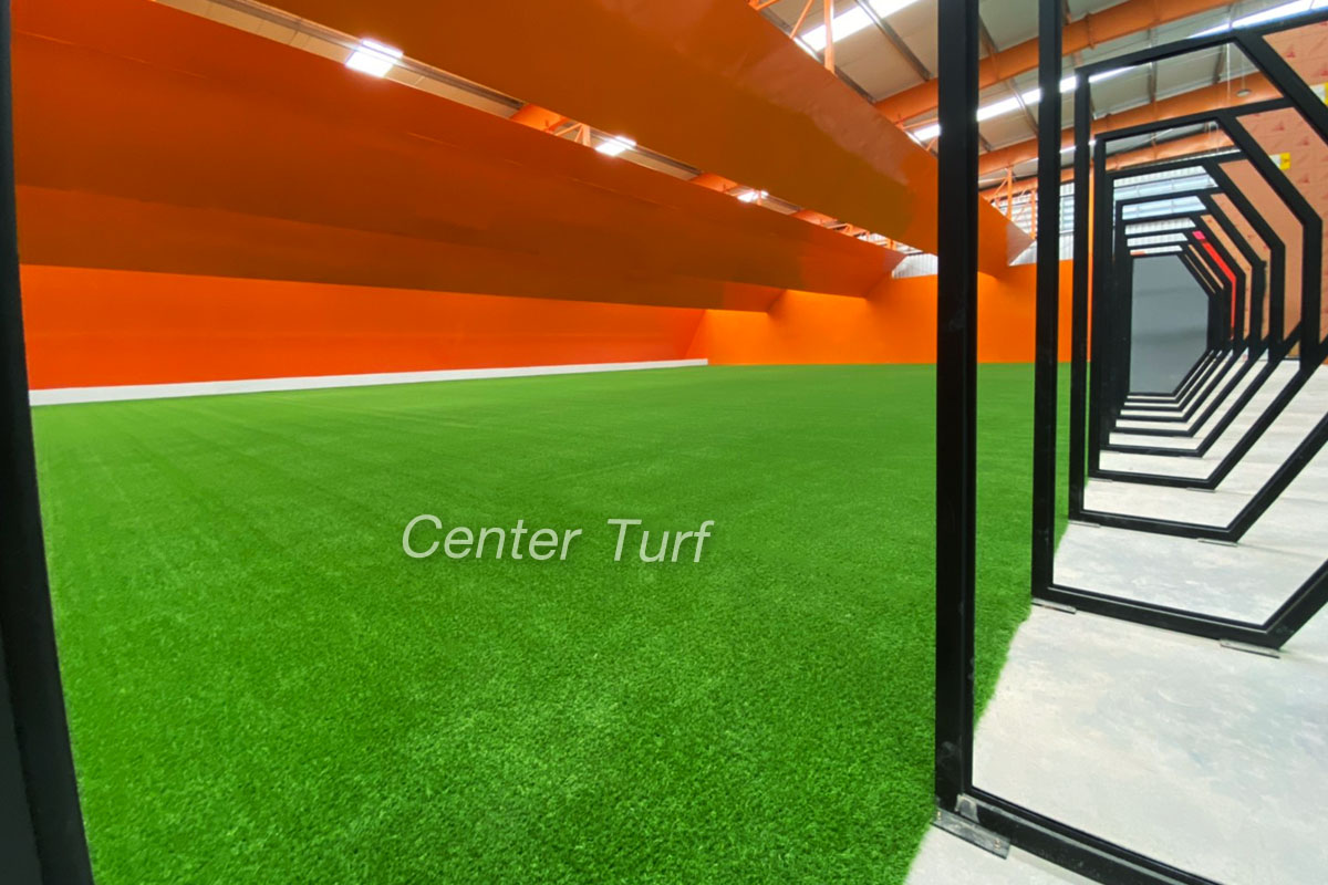 ติดตั้งหญ้าเทียมสนามยิงปืน @โกดังไอยรา