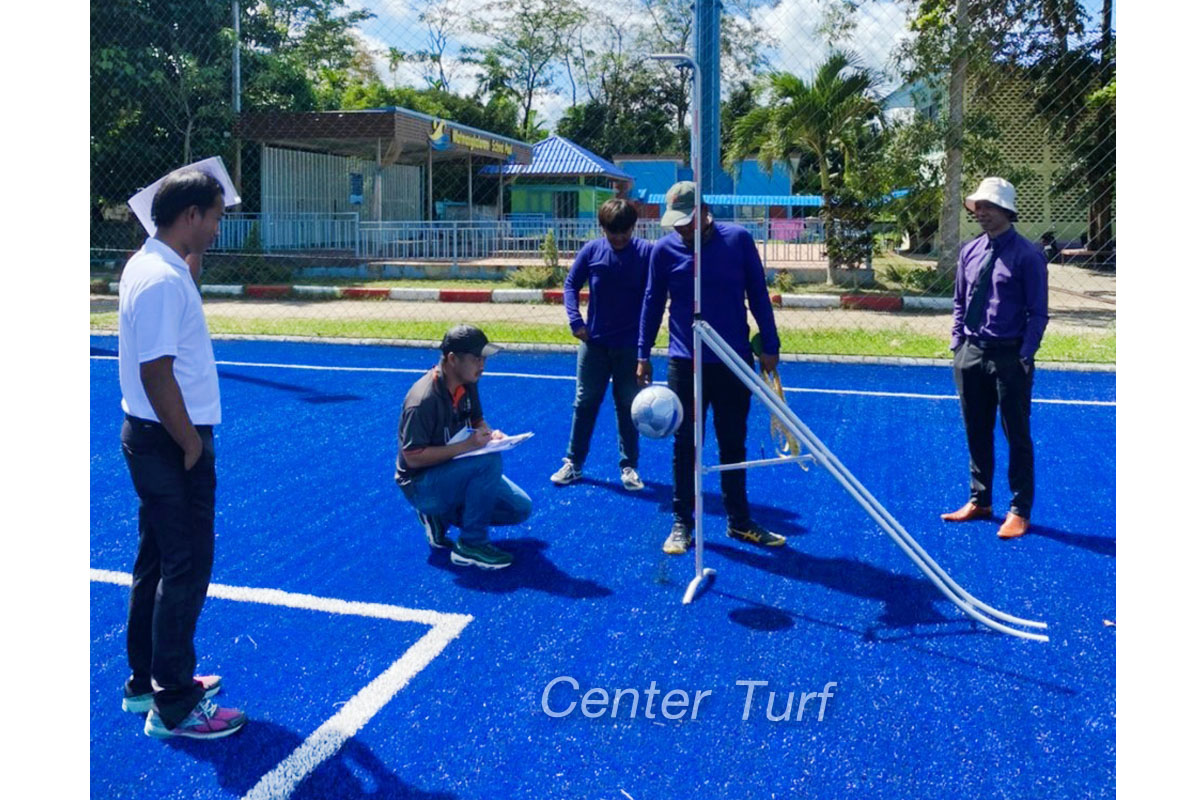 สนามฟุตบอลหญ้าเทียม King Power โรงเรียนวัดมังคลาราม จ.นครศรีธรรมราช