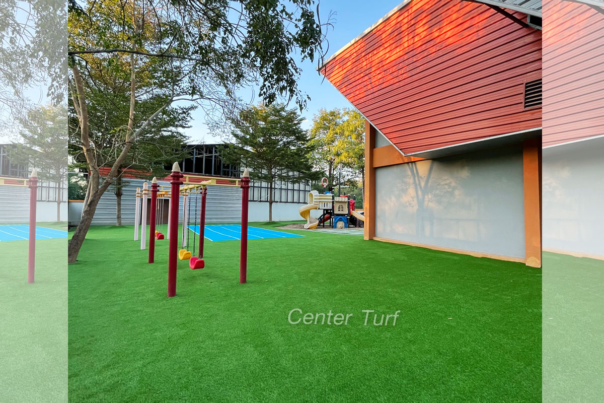 #CENTERTURF ได้มีการออกแบบเพิ่มเติมรายละเอียดเพื่อเสริมทักษะต่างๆและช่วยสร้างจินตนาการให้กับน้องๆหนูๆในระหว่างการเล่นสนุก