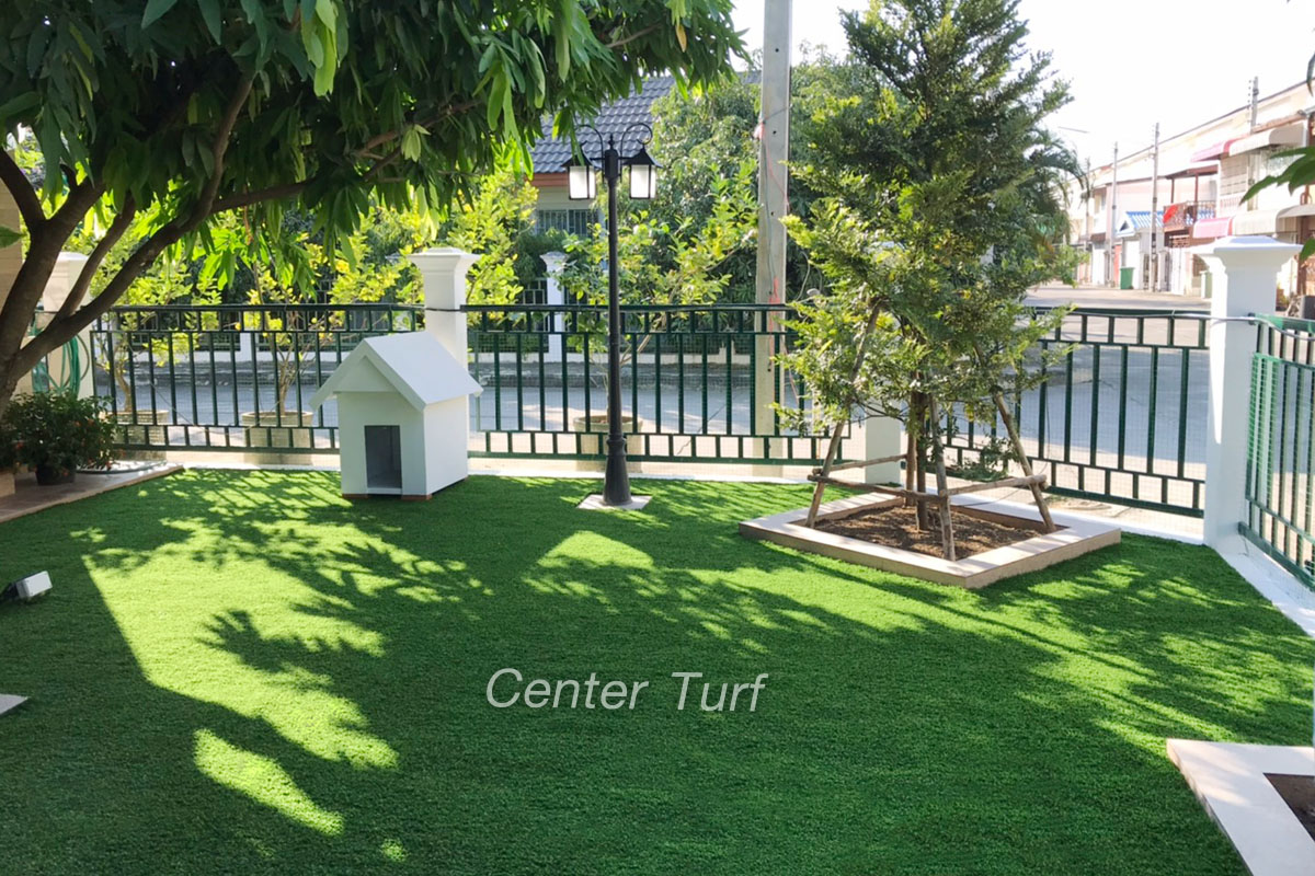 จัดสวนหญ้าเทียมในบ้าน