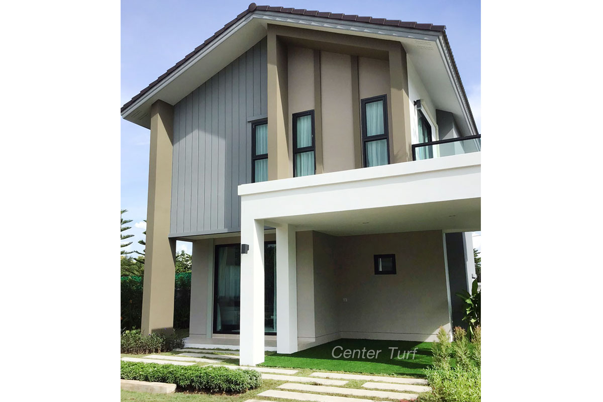 ติดตั้งหญ้าเทียม โครงการอรสิริน บีลีฟ @แม่โจ้