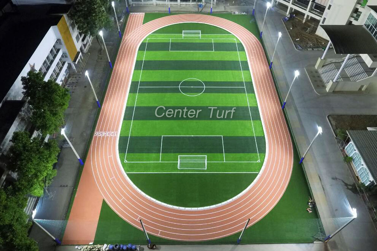 สนามฟุตบอลหญ้าเทียมโรงเรียนรุ่งอรุณวิทยา อ.ปากช่อง จ.นครราชสีมา