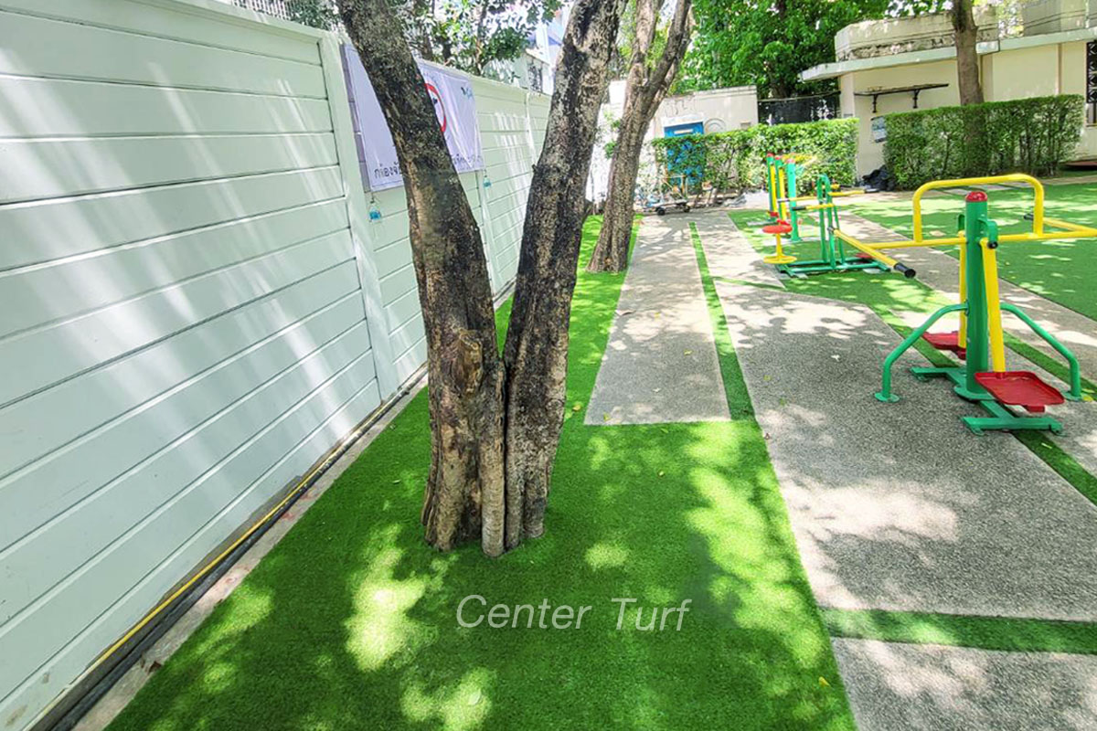 จัดสวนด้วยหญ้าเทียมเซ็นเตอร์เทิร์ฟ 