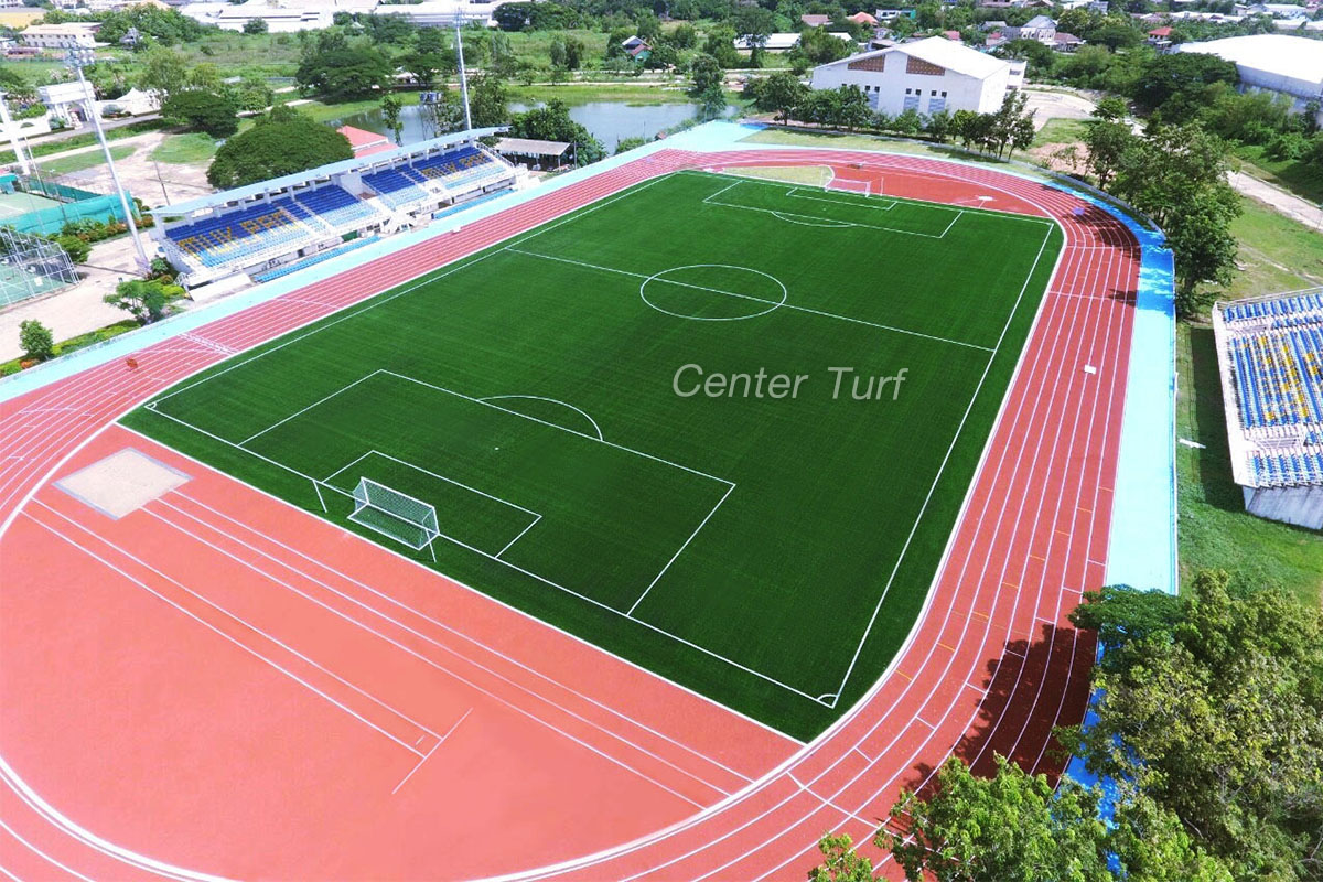 สนามฟุตบอลหญ้าเทียมมาตรฐาน11 คน อบจ.มุกดาหาร