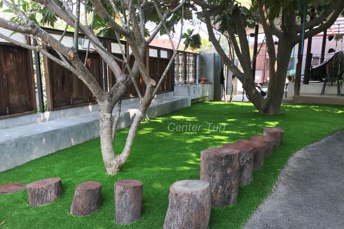 ติดตั้งหญ้าเทียมสนามเด็กเล่น สันทราย จ.เชียงใหม่