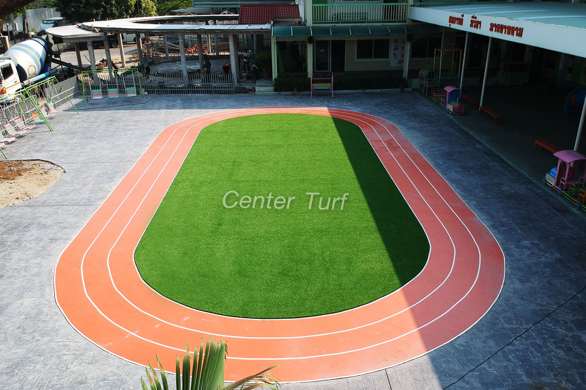 สนามหญ้าเทียมเอนกประสงค์ รร.พิมานเด็ก