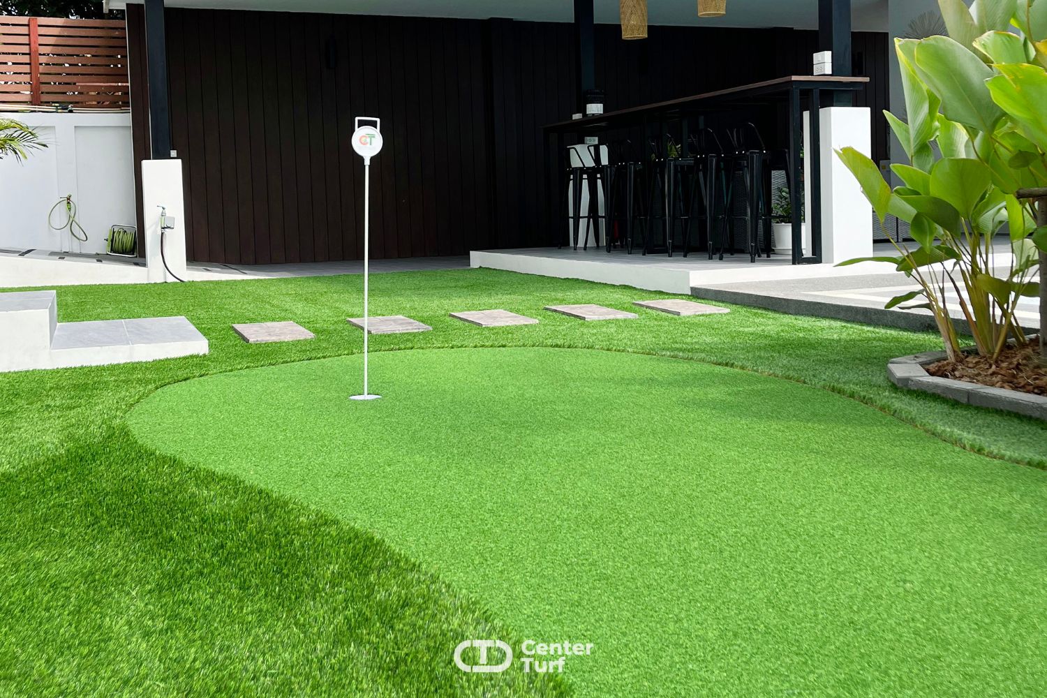 งานติดตั้ง Putting Green หญ้าเทียม @หมู่บ้านดลพร