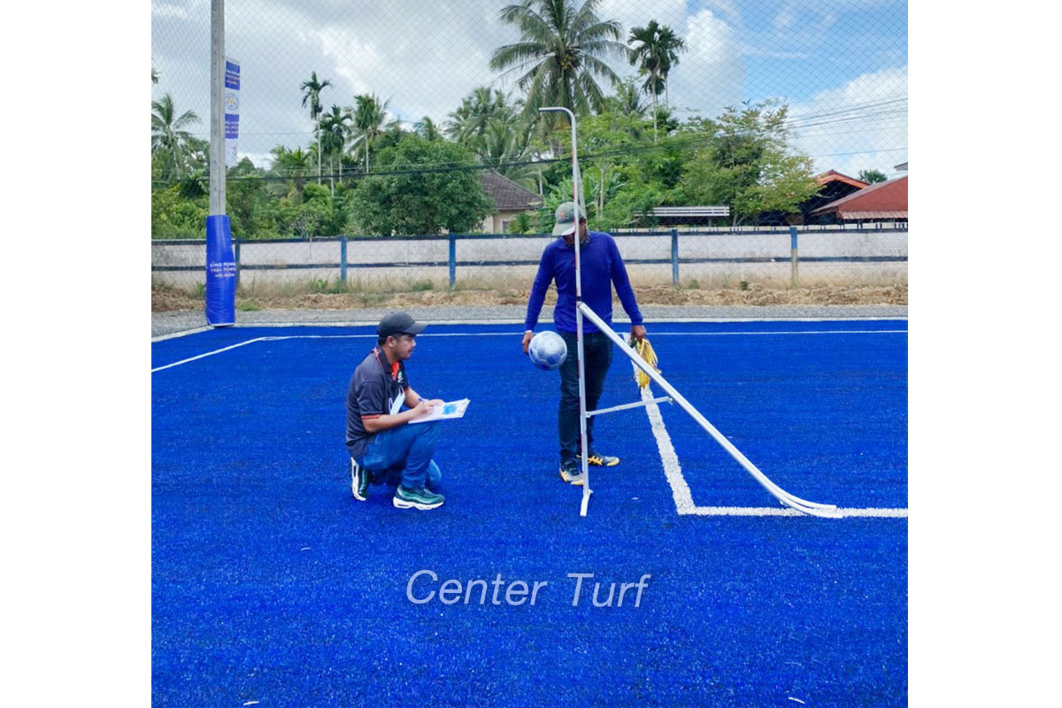 สนามฟุตบอลหญ้าเทียม King Power รร.อนุบาลป่าพะยอม จ.พัทลุง