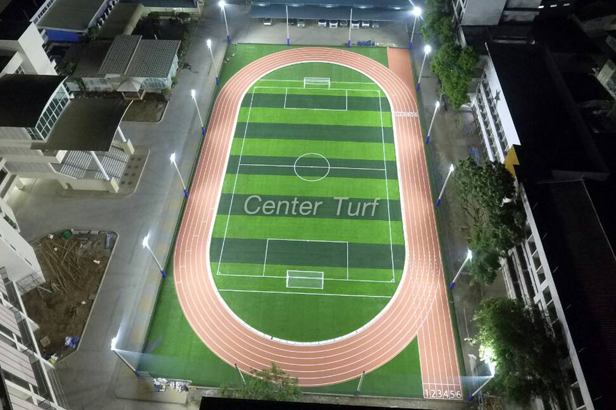 สนามฟุตบอลหญ้าเทียมโรงเรียนรุ่งอรุณวิทยา อ.ปากช่อง จ.นครราชสีมา