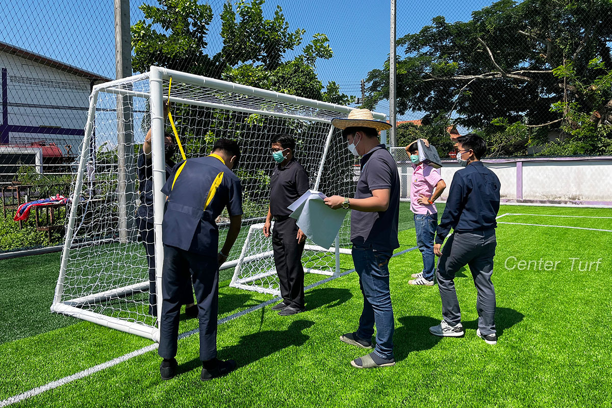 งานสนามฟุตบอลหญ้าเทียม เทศบาลตำบลป่าแดด จ.เชียงใหม่