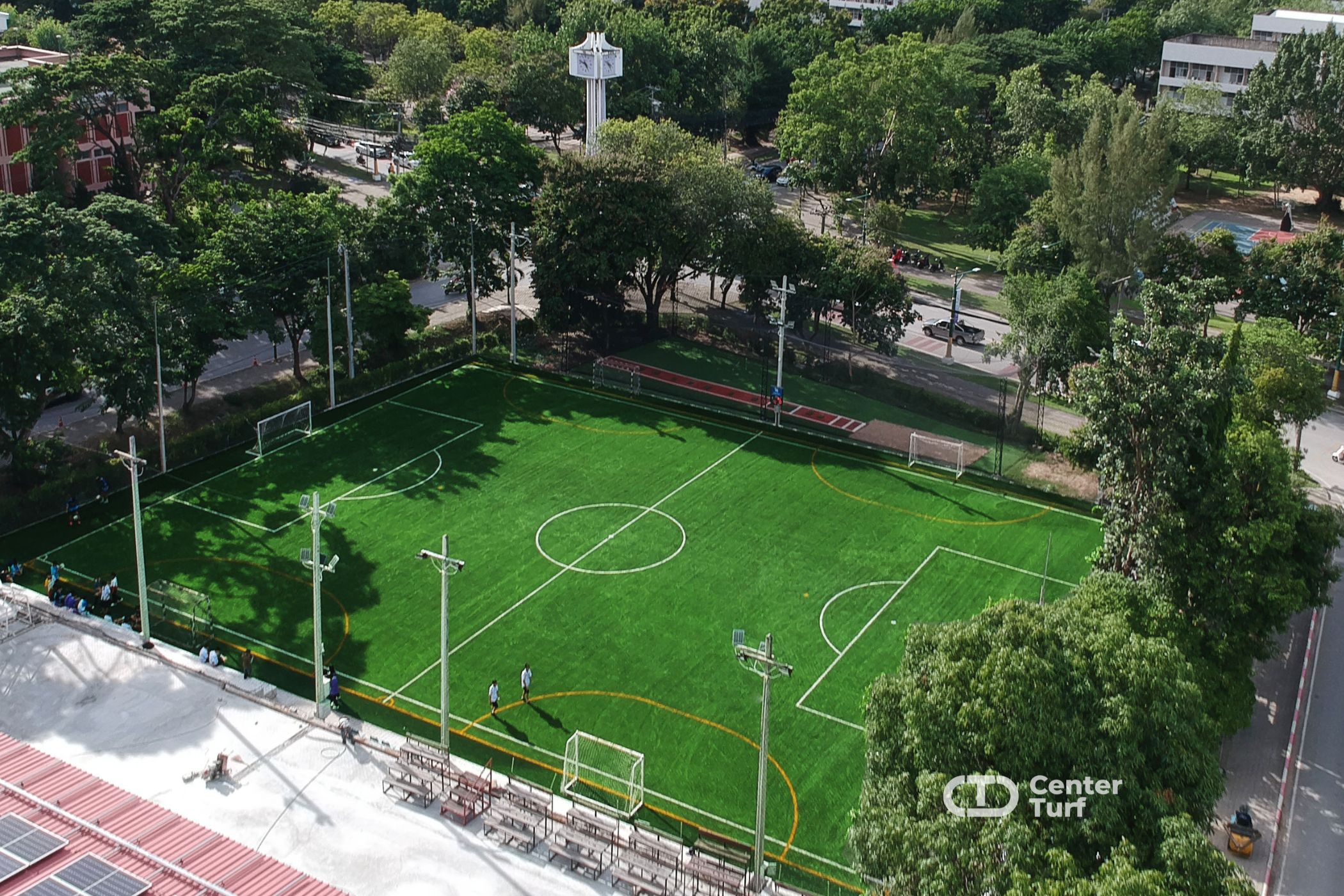 งานสร้างสนามฟุตบอลหญ้าเทียม @ โรงเรียนสาธิตมหาวิทยาลัยเชียงใหม่