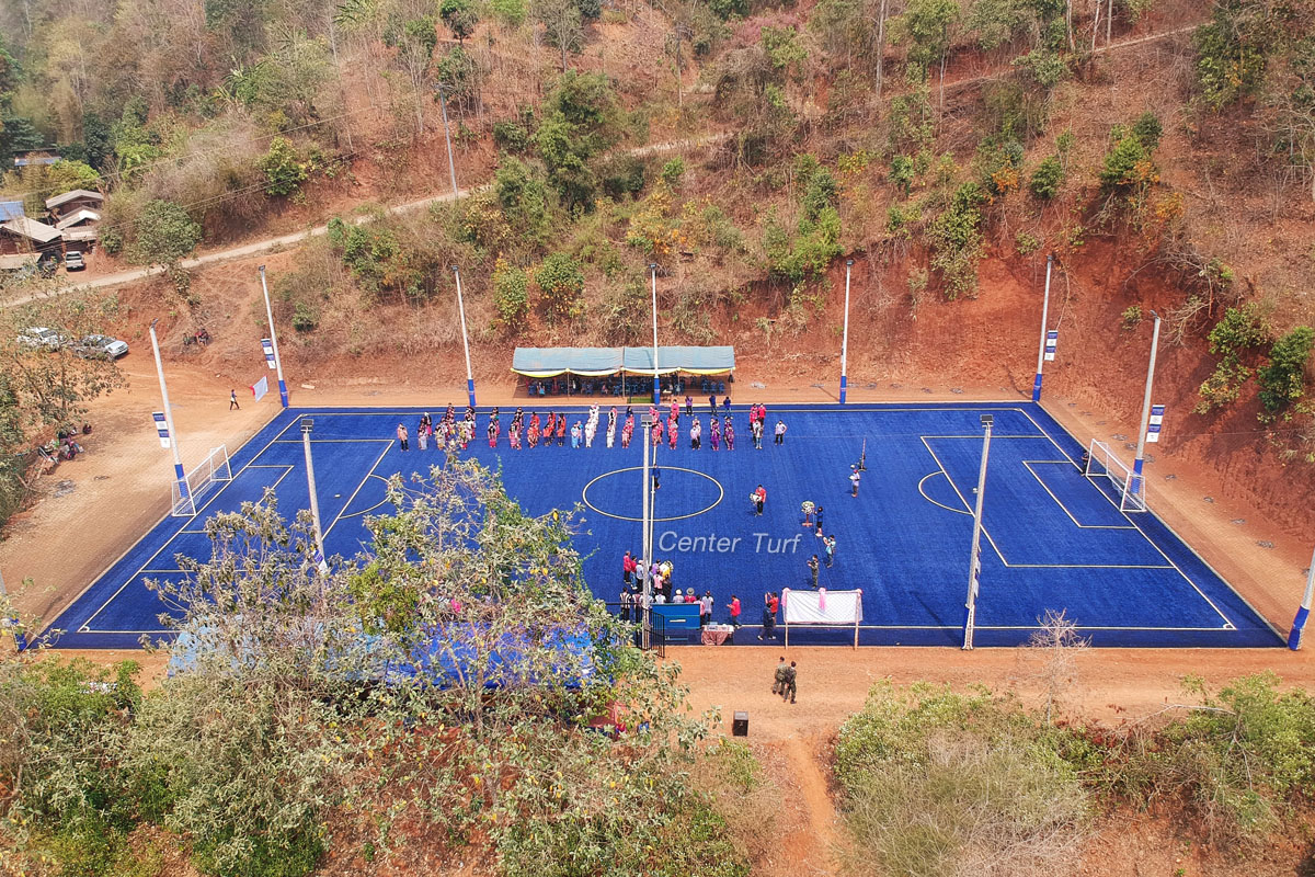 สนามฟุตบอล King Power โรงเรียนแม่นาจาง อ.แม่ลาน้อย จ.แม่ฮ่องสอน