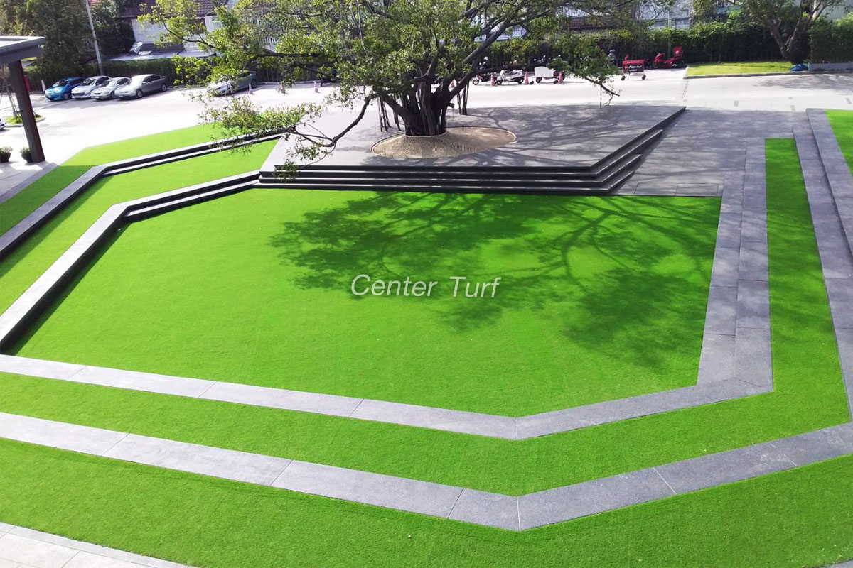 ติดตั้งหญ้าเทียมบนพื้นดิน Lasalle Avenue (ลาซาล อเวนิว)