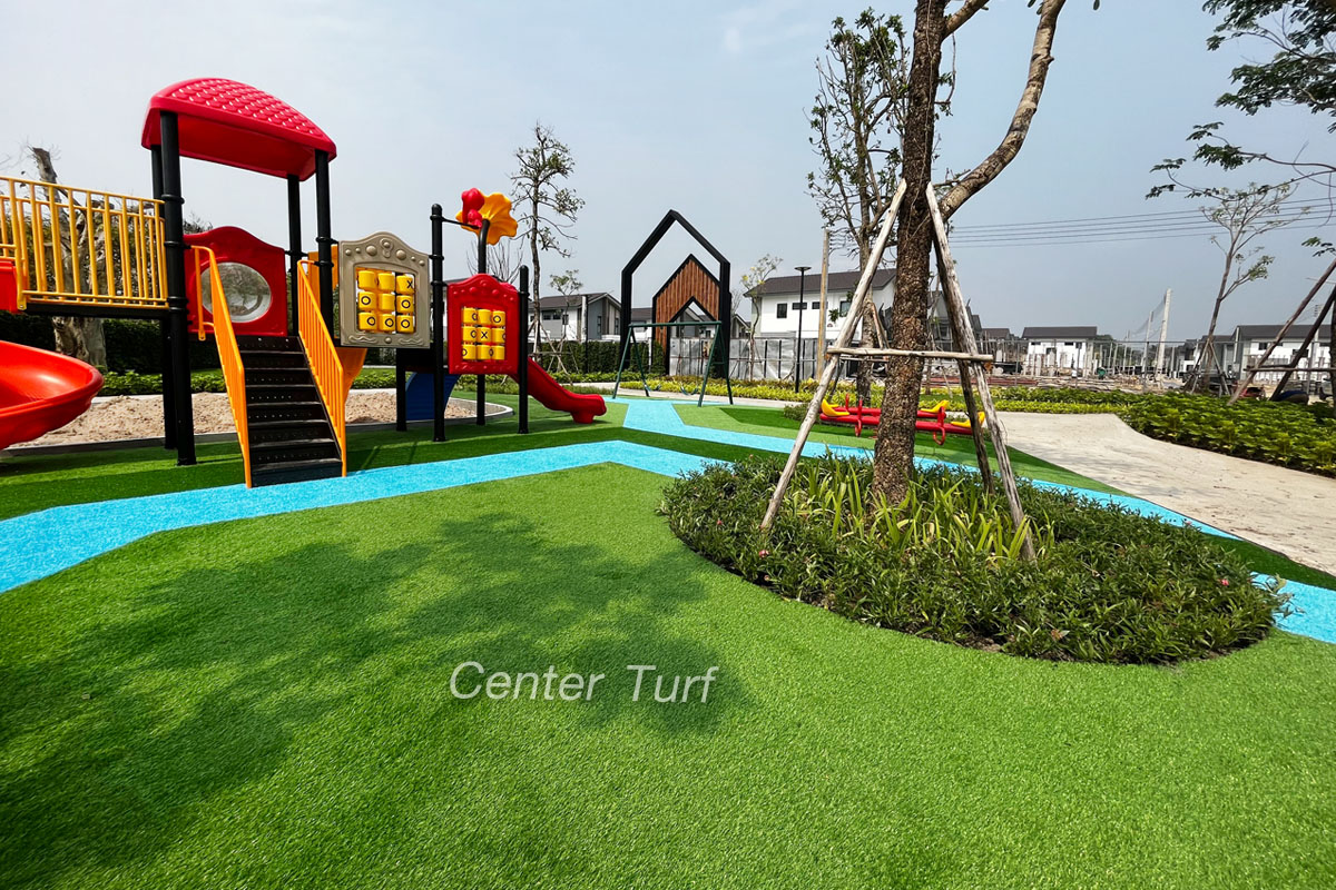 สร้าง texture ด้วยสีสันของหญ้าเทียมให้ดูโดดเด่น น่าใช้งาน