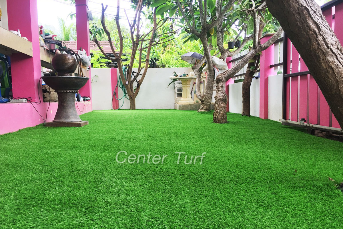 งานจัดสวนหญ้าเทียม บ้านพักส่วนตัว @เชียงใหม่