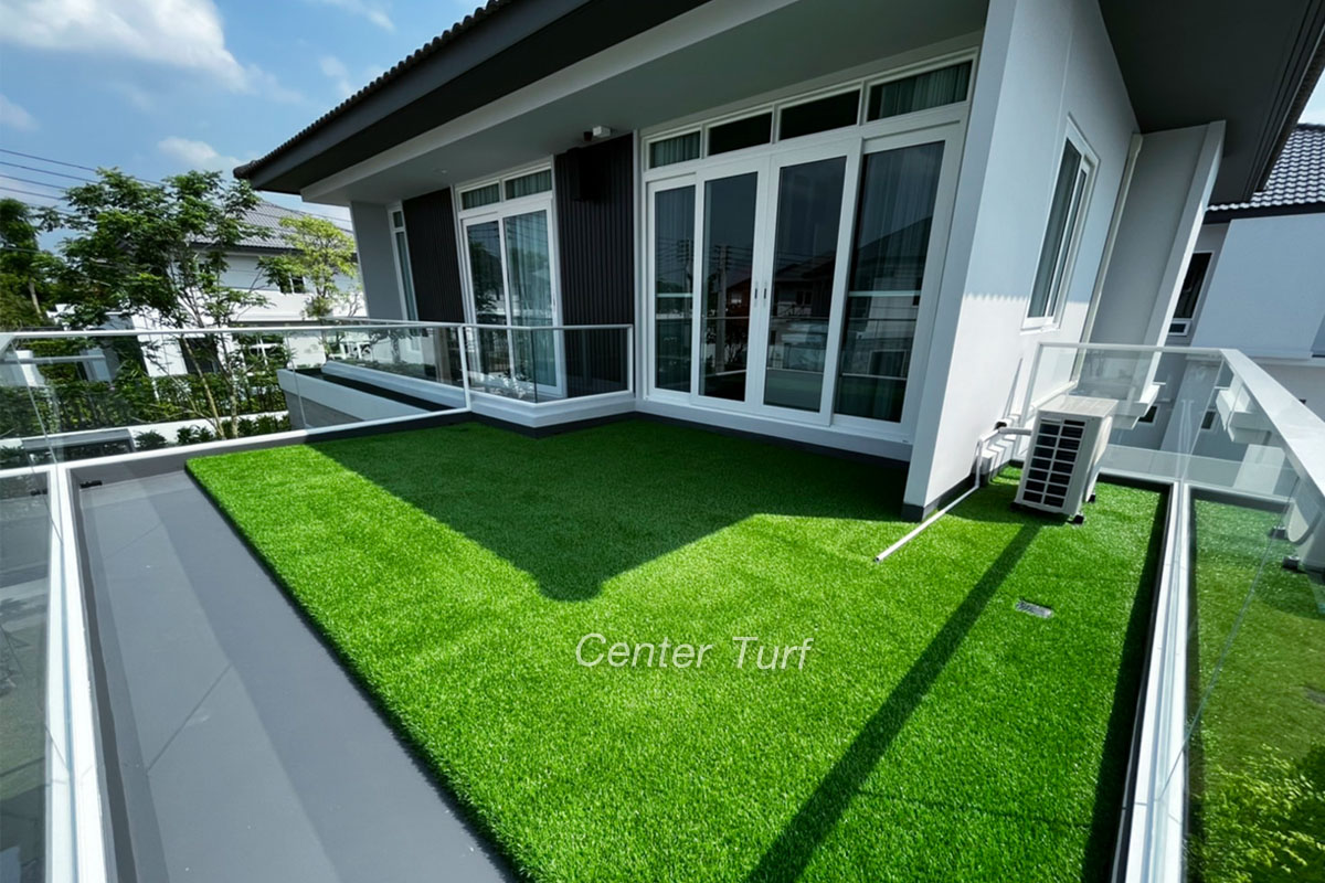 ติดตั้งหญ้าเทียมดาดฟ้า @L&H มัณฑนา