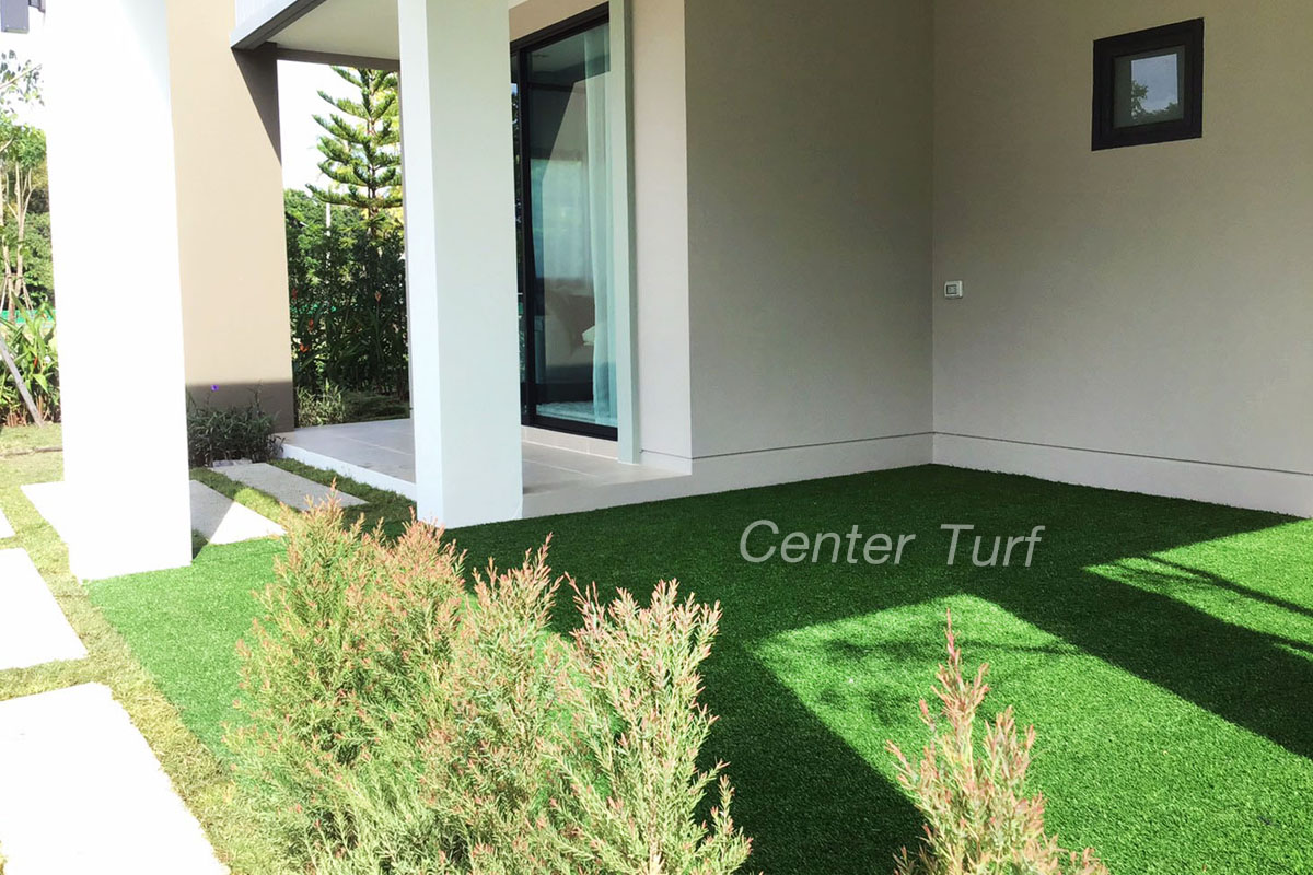 ติดตั้งหญ้าเทียม โครงการอรสิริน บีลีฟ @แม่โจ้