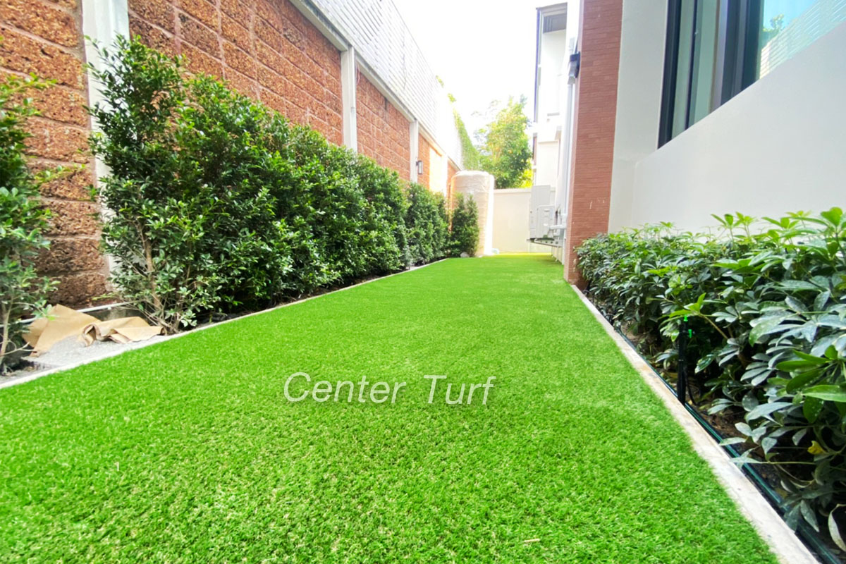 จัดสวนหญ้าเทียม @หมู่บ้าน แกรนด์บางกอก บูเลอวาดพระราม9