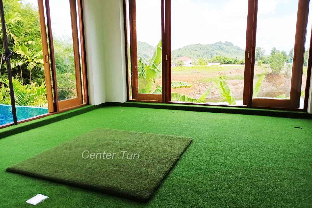 สนามซ้อมพัตต์กอล์ฟในห้อง #Putting Green หญ้าเทียม