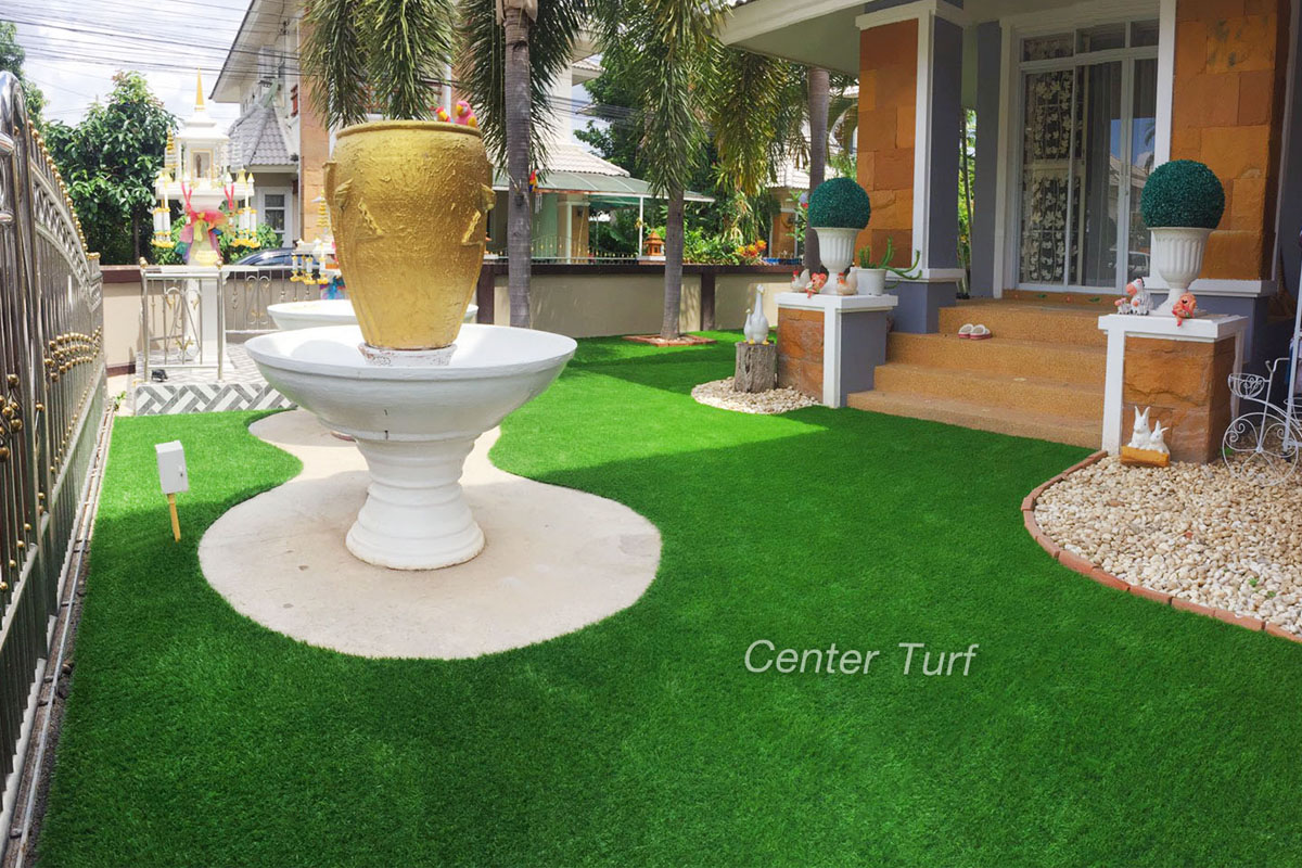 จัดสวนหญ้าเทียม หมู่บ้าน ซิตี้โฮมเพลส 3