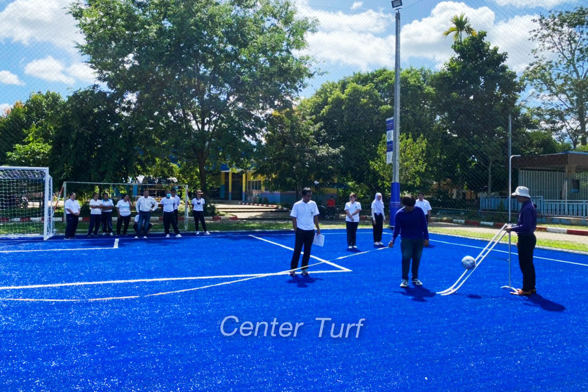 สนามฟุตบอลหญ้าเทียม King Power โรงเรียนวัดมังคลาราม จ.นครศรีธรรมราช