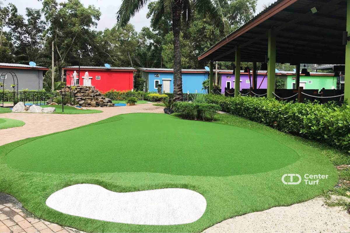 Putting Green ต้องมาพร้อมความละเอียดและความสวยงามเราจึงต้องใส่ใจในทุกๆตารางเมตร